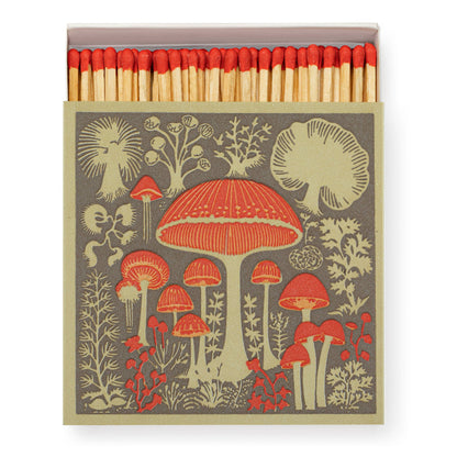 Mushrooms by Real, Fun, Wow!, Square - Safety Matches