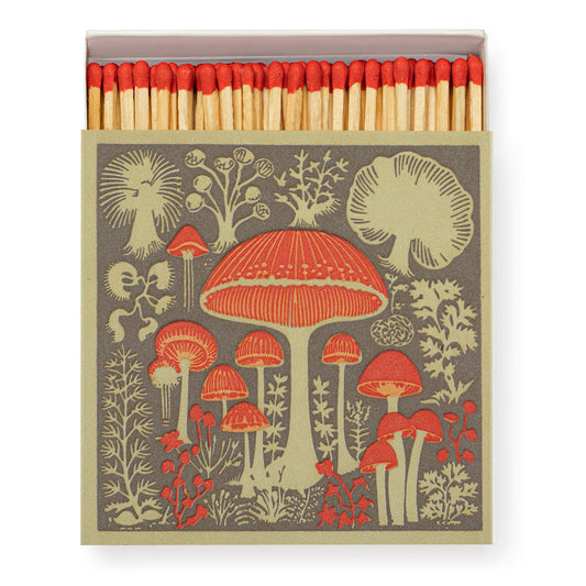 Mushrooms by Real, Fun, Wow!, Square - Safety Matches