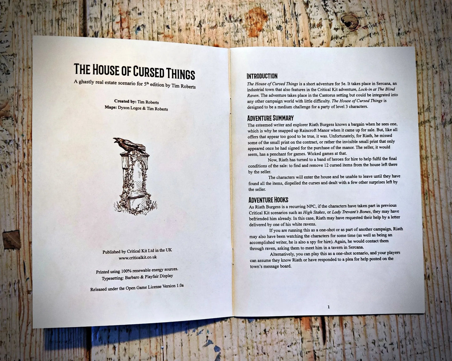 House of Cursed Things – 5e One-Shot Adventure