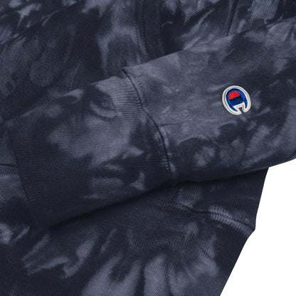 rogue and rye tie-dye hoodie, battle axe champion hoodie, fantasy streetwear, unisex tie-dye gamer hoodie, reverse weave fleece sweatshirt, rpg themed hoodie, rogue and rye merch, champion battle axe hoodie, heavy fleece game night hoodie, tie-dye hoodie for adventurers, embroidered champion fantasy hoodie, shrink-resistant hoodie, unique pattern champion sweatshirt