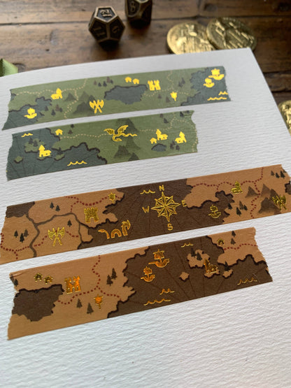 Fantasy Map Washi Tape – 20mm x 10m
