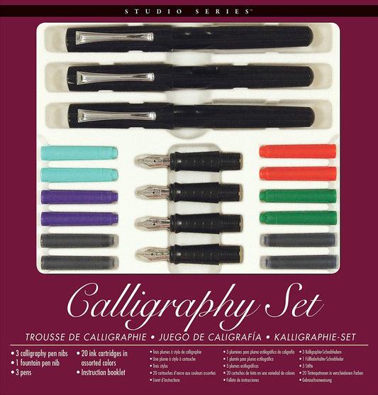 calligraphy starter kit, beginner calligraphy set, hand lettering kit, calligraphy pens and nibs, ink cartridge calligraphy set, calligraphy kit for teens and adults, learn calligraphy at home, modern calligraphy supplies, calligraphy gift set, pen and nib set, writing set with ink, calligraphy kit with instructions, brush and script lettering tools