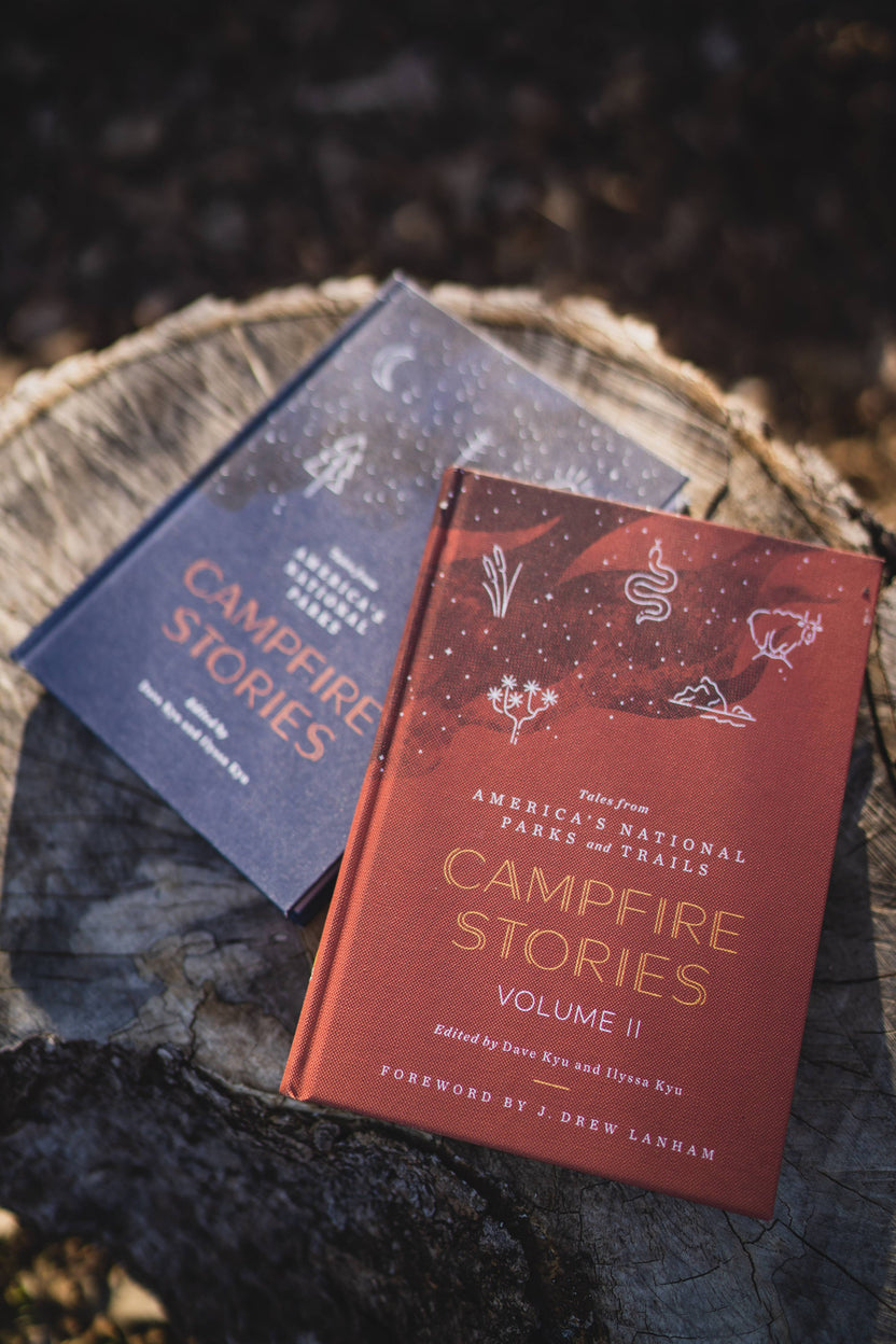 campfire stories volume ii, national parks storytelling book, modern nature writing, diverse voices in nature, bipoc lgbtq nature writers, contemporary campfire tales, poetry and folklore national parks, campfire stories anthology, trail stories and reflections, essays about national parks, stories from american wilderness, campfire reading collection, national park inspired literature, outdoor storytelling book, national parks prose and poetry