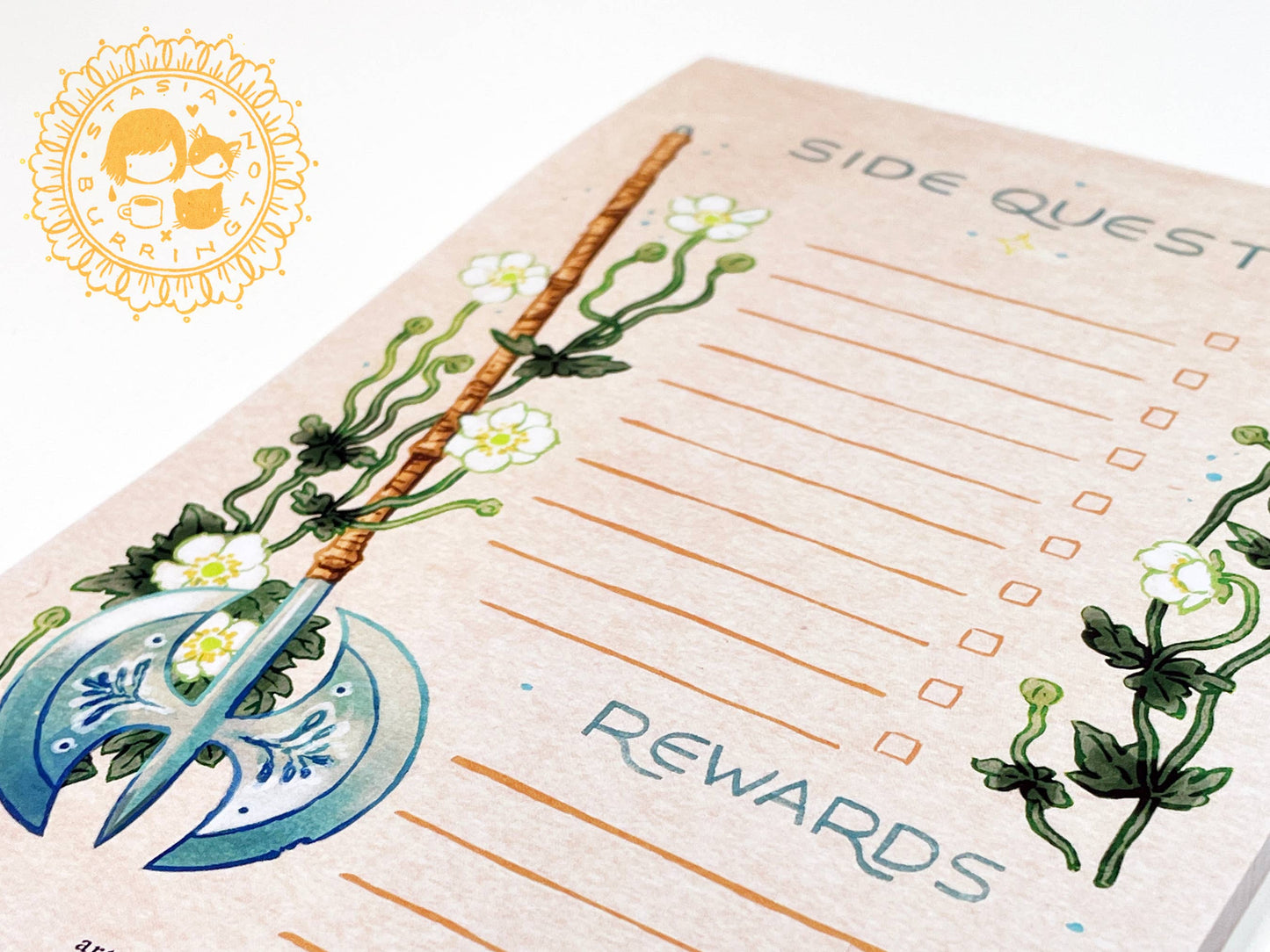 Side Quests Notepad- Great Axe