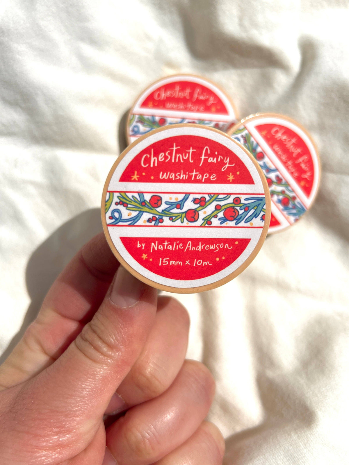 Natalie Andrewson Chestnut Fairy washi tape roll label