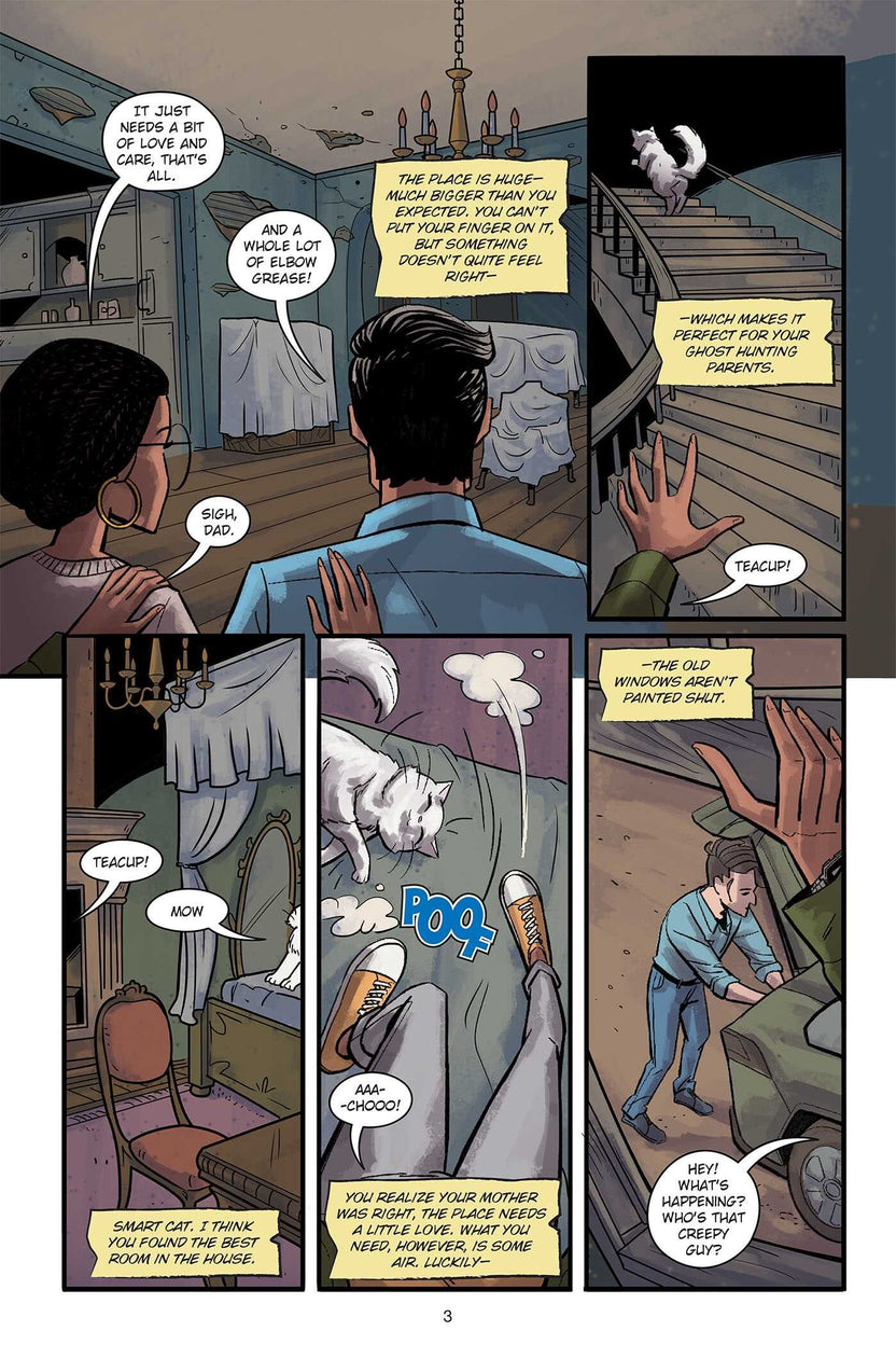 Choose Your Own Adventure graphic novel, Eighth Grade Witch book, Andrew E.C. Gaska graphic novel, interactive horror comic, kids spooky adventure book, CYOA graphic novel, middle grade horror, visual choose your own story, graphic novel for tweens, spooky choose-your-path book