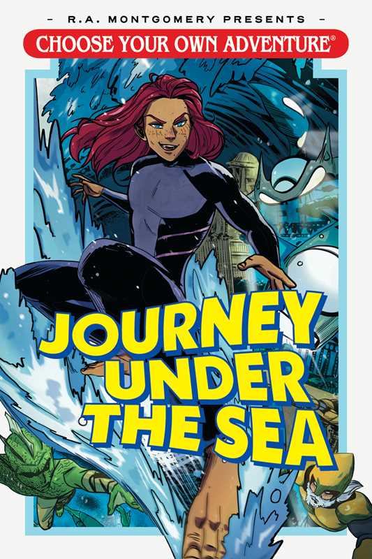 Choose Your Own Adventure graphic novel, Journey Under the Sea book, Andrew E.C. Gaska CYOA, underwater graphic novel, interactive comic for kids, deep sea adventure story, ocean-themed CYOA book, submarine adventure graphic novel, Atlantis kids book, aquatic choose-your-path graphic novel