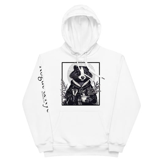 Cleric hoodie, eco-friendly RPG hoodie, organic cotton fantasy hoodie, D&D cleric apparel, unisex gamer hoodie, Rogue & Rye sweatshirt, recycled cotton hoodie, healing magic hoodie, premium RPG streetwear, ethical gamer fashion