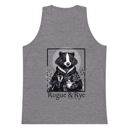 cleric tank top, rpg inspired apparel, rogue and rye clothing, unisex premium tank, fantasy character shirt, soft cotton workout tank, breathable summer tank, lightweight rpg tank top, gamer fitness apparel, relaxed fit tank, everyday wear for adventurers, fantasy inspired tank top