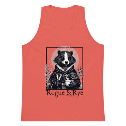 cleric tank top, rpg inspired apparel, rogue and rye clothing, unisex premium tank, fantasy character shirt, soft cotton workout tank, breathable summer tank, lightweight rpg tank top, gamer fitness apparel, relaxed fit tank, everyday wear for adventurers, fantasy inspired tank top