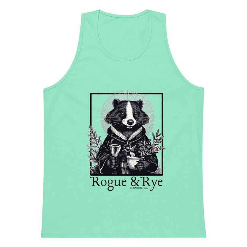 cleric tank top, rpg inspired apparel, rogue and rye clothing, unisex premium tank, fantasy character shirt, soft cotton workout tank, breathable summer tank, lightweight rpg tank top, gamer fitness apparel, relaxed fit tank, everyday wear for adventurers, fantasy inspired tank top