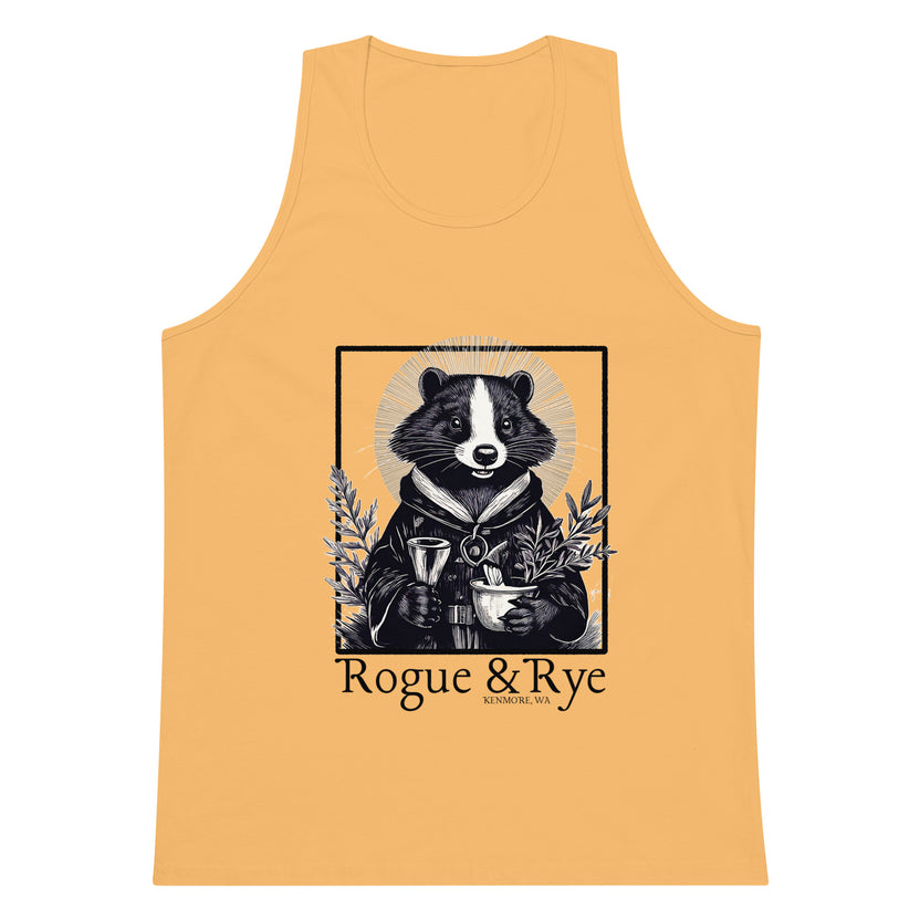 cleric tank top, rpg inspired apparel, rogue and rye clothing, unisex premium tank, fantasy character shirt, soft cotton workout tank, breathable summer tank, lightweight rpg tank top, gamer fitness apparel, relaxed fit tank, everyday wear for adventurers, fantasy inspired tank top