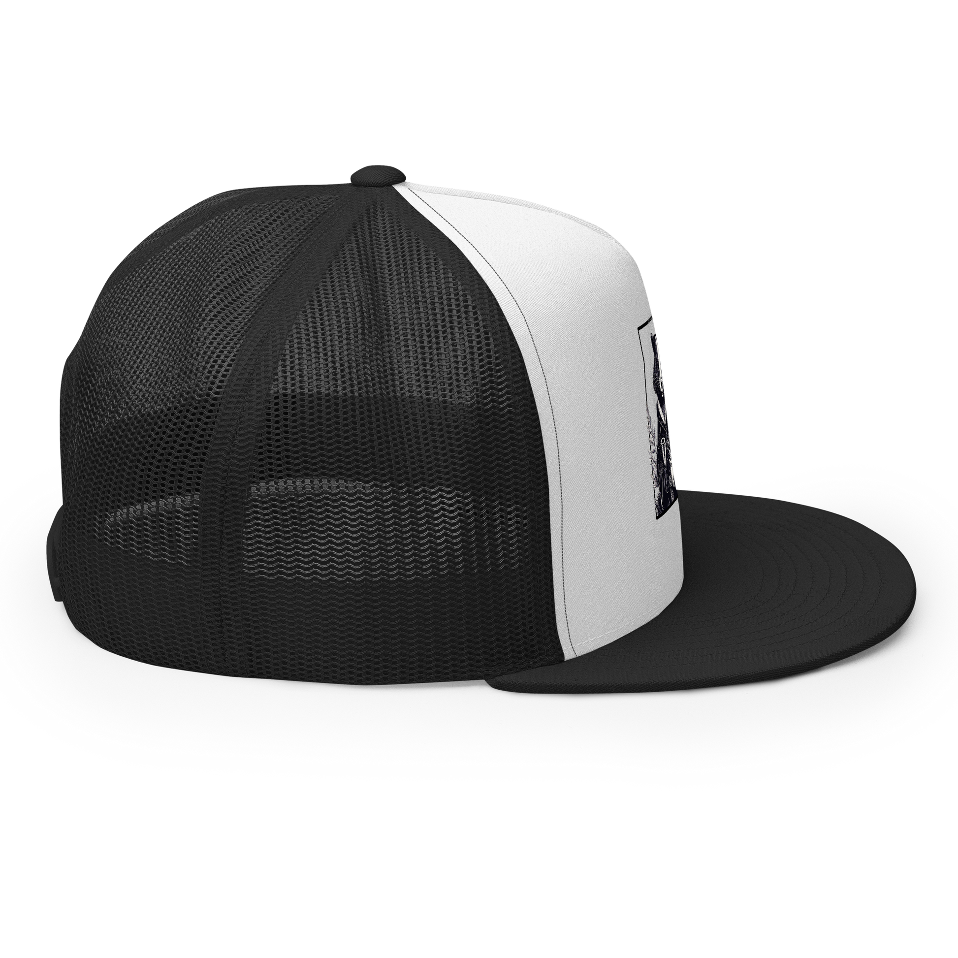 cleric trucker cap, skunk cleric hat, Rogue & Rye DnD hat, healing class cap, DnD trucker hat, RPG character hat, fantasy roleplay merch, adjustable DnD cap, skunk character gear, tabletop game apparel