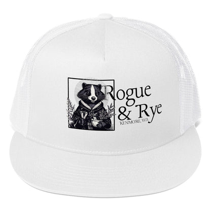 cleric trucker cap, skunk cleric hat, Rogue & Rye DnD hat, healing class cap, DnD trucker hat, RPG character hat, fantasy roleplay merch, adjustable DnD cap, skunk character gear, tabletop game apparel