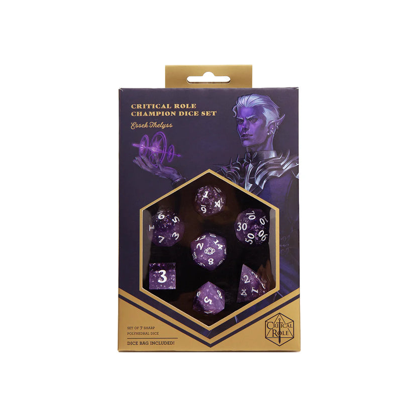 Essek Thelyss Champion Dice Set – Critical Role, Mighty Nein