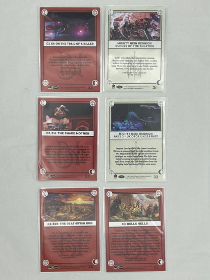 Collectible Critical Role 10th Anniversary Trading Cards full base-card set featuring beautiful artwork representing characters and moments from the series perfect for tabletop RPG fans and card collectors