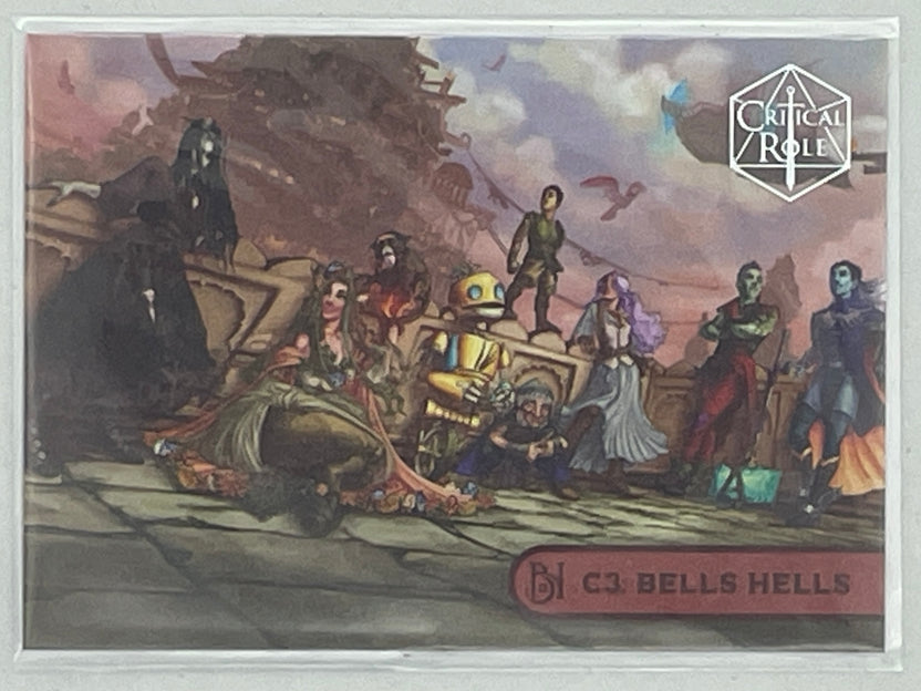Collectible Critical Role 10th Anniversary Trading Cards full base-card set featuring beautiful artwork representing characters and moments from the series perfect for tabletop RPG fans and card collectors