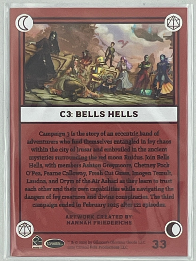 Collectible Critical Role 10th Anniversary Trading Cards full base-card set featuring beautiful artwork representing characters and moments from the series perfect for tabletop RPG fans and card collectors