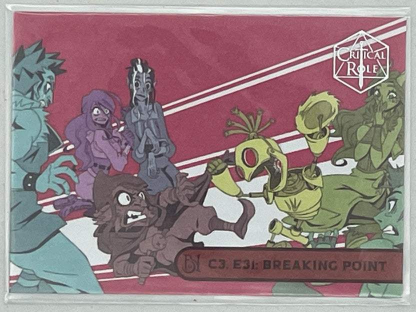 Collectible Critical Role 10th Anniversary Trading Cards full base-card set featuring beautiful artwork representing characters and moments from the series perfect for tabletop RPG fans and card collectors
