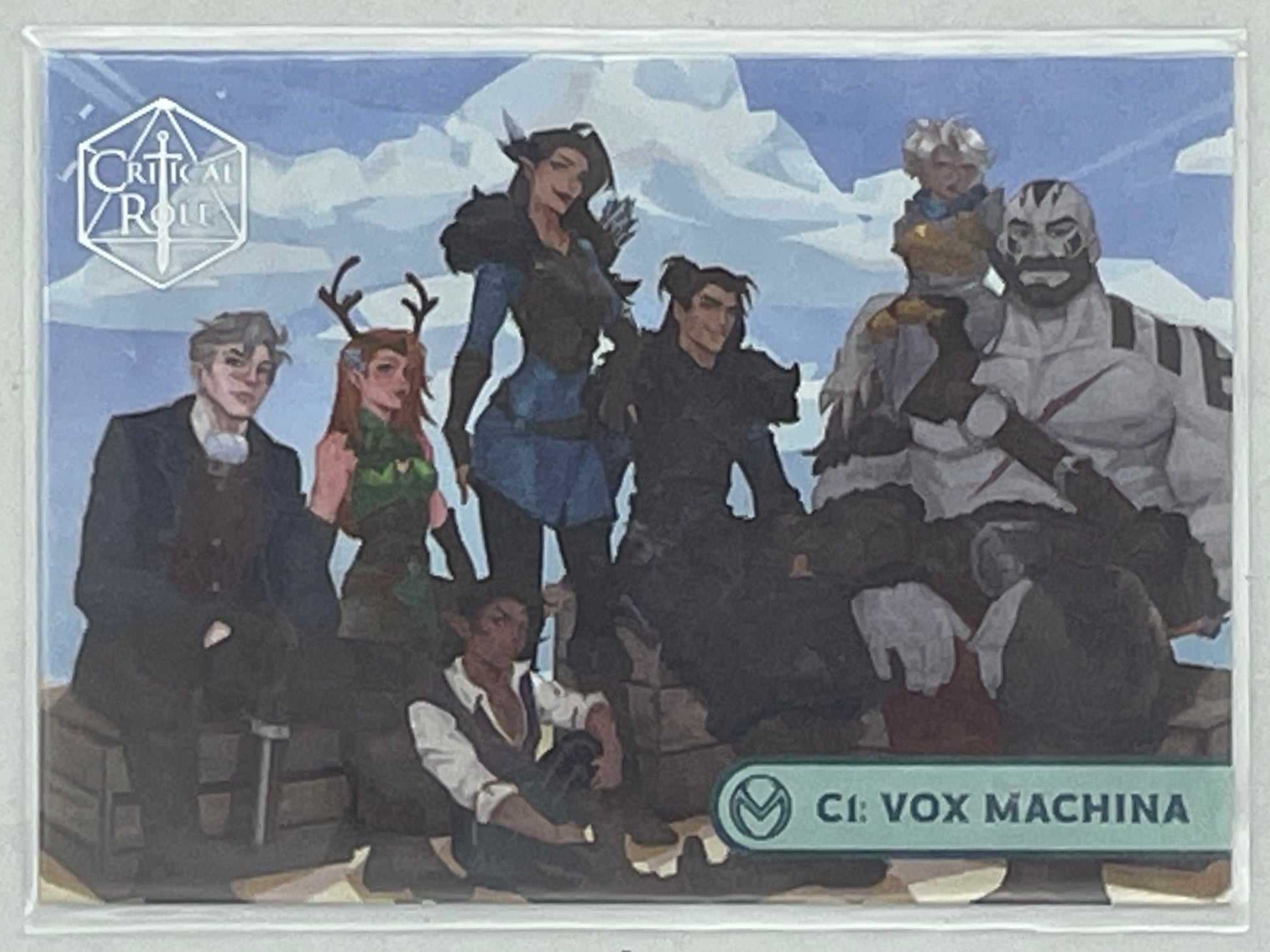 Collectible Critical Role 10th Anniversary Trading Cards full base-card set featuring beautiful artwork representing characters and moments from the series perfect for tabletop RPG fans and card collectors