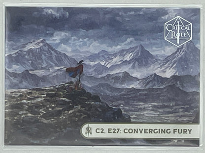 Collectible Critical Role 10th Anniversary Trading Cards full base-card set featuring beautiful artwork representing characters and moments from the series perfect for tabletop RPG fans and card collectors