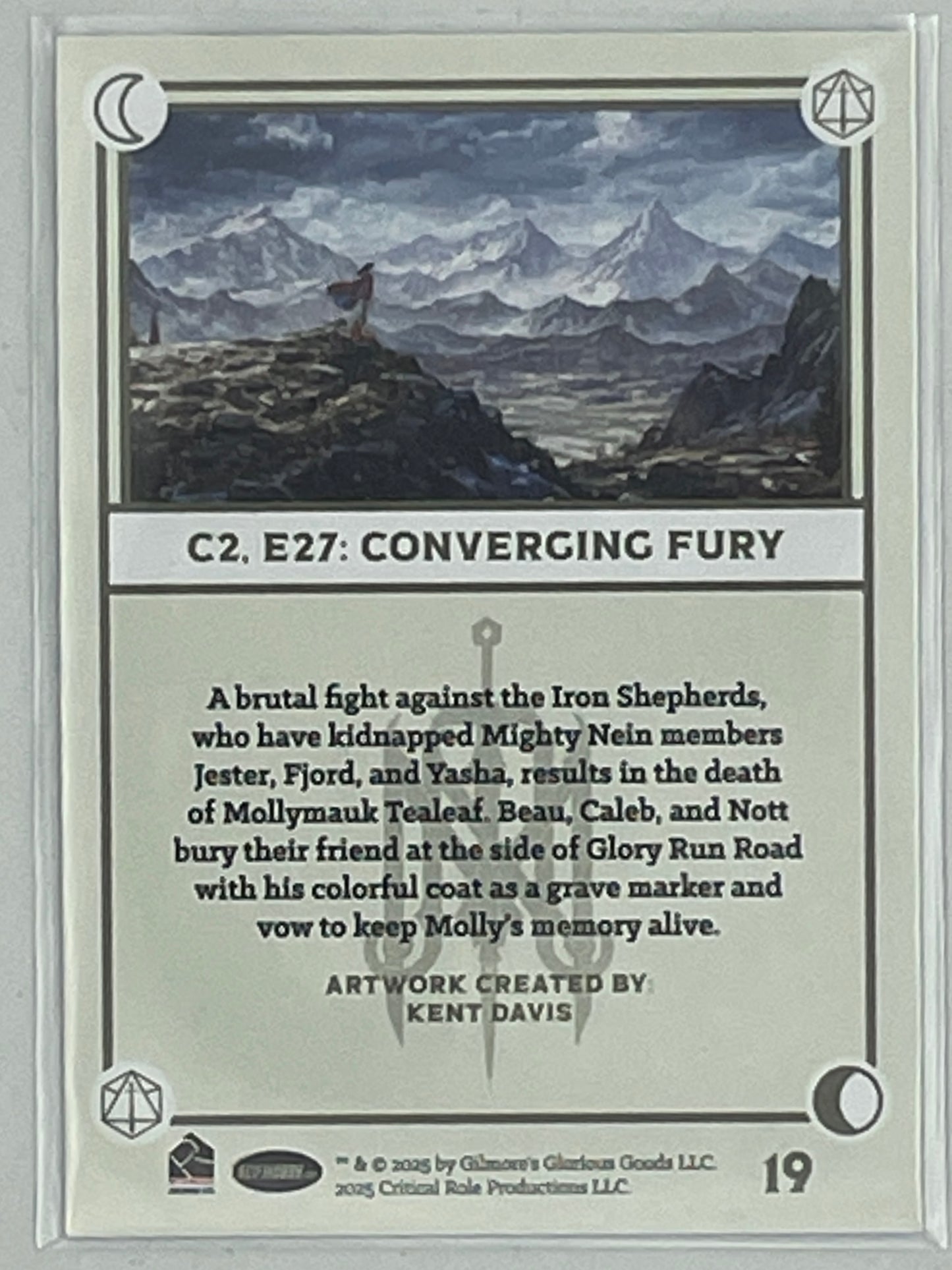Collectible Critical Role 10th Anniversary Trading Cards full base-card set featuring beautiful artwork representing characters and moments from the series perfect for tabletop RPG fans and card collectors