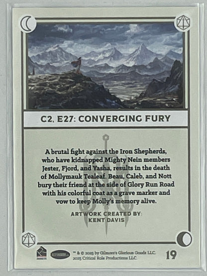 Collectible Critical Role 10th Anniversary Trading Cards full base-card set featuring beautiful artwork representing characters and moments from the series perfect for tabletop RPG fans and card collectors