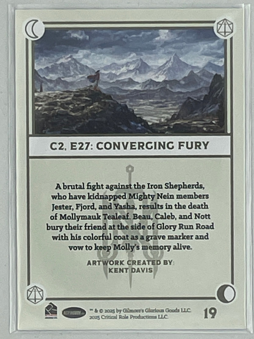 Collectible Critical Role 10th Anniversary Trading Cards full base-card set featuring beautiful artwork representing characters and moments from the series perfect for tabletop RPG fans and card collectors
