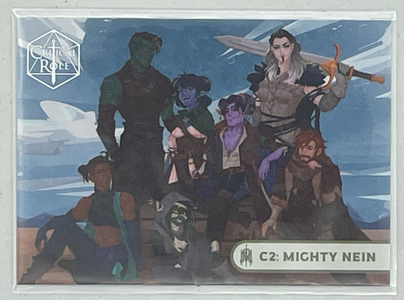 Collectible Critical Role 10th Anniversary Trading Cards full base-card set featuring beautiful artwork representing characters and moments from the series perfect for tabletop RPG fans and card collectors