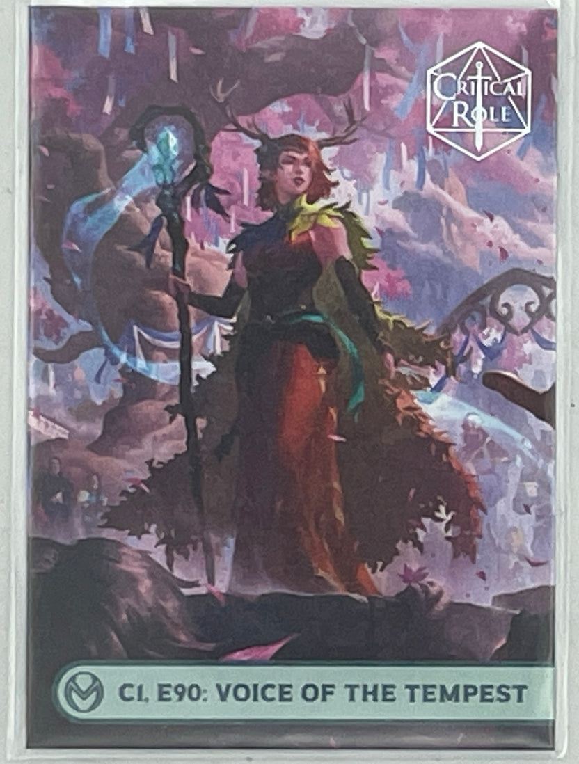 Collectible Critical Role 10th Anniversary Trading Cards full base-card set featuring beautiful artwork representing characters and moments from the series perfect for tabletop RPG fans and card collectors