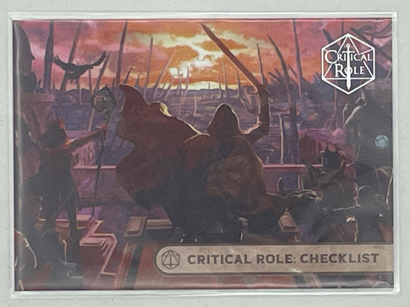 Collectible Critical Role 10th Anniversary Trading Cards full base-card set featuring beautiful artwork representing characters and moments from the series perfect for tabletop RPG fans and card collectors