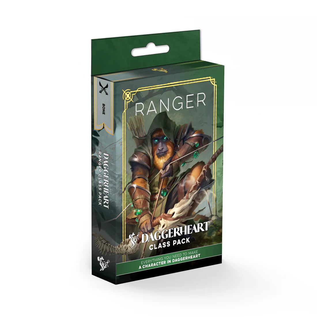 Daggerheart Ranger Class Pack character card deck from Darrington Press featuring domain cards, subclass options, and streamlined tabletop RPG character creation for fantasy roleplaying games