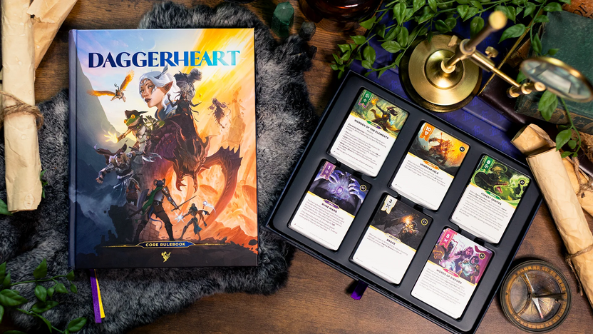 daggerheart rpg, daggerheart tabletop roleplaying game, new fantasy ttrpg system, 2d12 hope and fear dice system, daggerheart rulebook and cards, storytelling rpg system, daggerheart character cards, collaborative worldbuilding rpg, critical role daggerheart, narrative-driven ttrpg, daggerheart ancestry and domain cards, gm and player rpg tools, beginner-friendly fantasy rpg, daggerheart core set, beautifully illustrated tabletop rpg