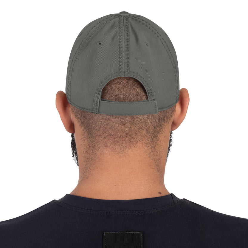 Pride hat, LGBTQIA+ pride cap, rainbow embroidered hat distressed pride baseball cap, unstructured cotton twill cap, Pride apparel accessory, inclusive fashion hat, LGBTQIA+ support merchandise, queer pride fashion, Outright International donation, ally pride gear, Pride month clothing, gender-neutral cap, low-profile dad hat, soft crown baseball cap, adjustable hook-and-loop hat, lived-in look cap, ethically made hat, made-to-order fashion, sustainable pride gear, slow fashion accessories
