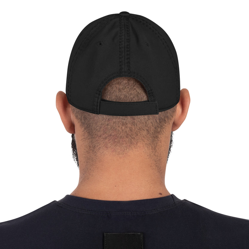 Pride hat, LGBTQIA+ pride cap, rainbow embroidered hat distressed pride baseball cap, unstructured cotton twill cap, Pride apparel accessory, inclusive fashion hat, LGBTQIA+ support merchandise, queer pride fashion, Outright International donation, ally pride gear, Pride month clothing, gender-neutral cap, low-profile dad hat, soft crown baseball cap, adjustable hook-and-loop hat, lived-in look cap, ethically made hat, made-to-order fashion, sustainable pride gear, slow fashion accessories