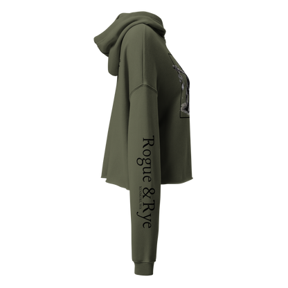 druid crop hoodie, cropped fantasy hoodie, RPG inspired hoodie, D&D druid fashion, women’s cropped hoodie, Rogue & Rye apparel, cozy nerdy hoodie, tabletop RPG hoodie, fantasy adventure clothing, druid character hoodie