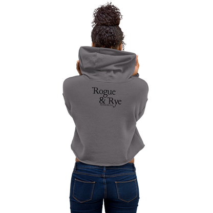 druid crop hoodie, cropped fantasy hoodie, RPG inspired hoodie, D&D druid fashion, women’s cropped hoodie, Rogue & Rye apparel, cozy nerdy hoodie, tabletop RPG hoodie, fantasy adventure clothing, druid character hoodie