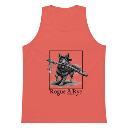 druid tank top, nature inspired tank, rogue and rye druid tank, unisex light color tank, breathable fantasy tank, rpg character tank top, organic cotton adventure wear, trail ready tank top, soft relaxed fit tank, premium gamer apparel, wilderness style tank, light print fantasy shirt