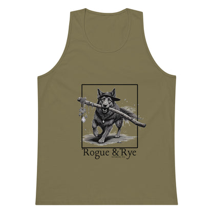 druid tank top, nature inspired tank, rogue and rye druid tank, unisex light color tank, breathable fantasy tank, rpg character tank top, organic cotton adventure wear, trail ready tank top, soft relaxed fit tank, premium gamer apparel, wilderness style tank, light print fantasy shirt