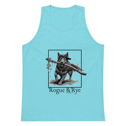 druid tank top, nature inspired tank, rogue and rye druid tank, unisex light color tank, breathable fantasy tank, rpg character tank top, organic cotton adventure wear, trail ready tank top, soft relaxed fit tank, premium gamer apparel, wilderness style tank, light print fantasy shirt