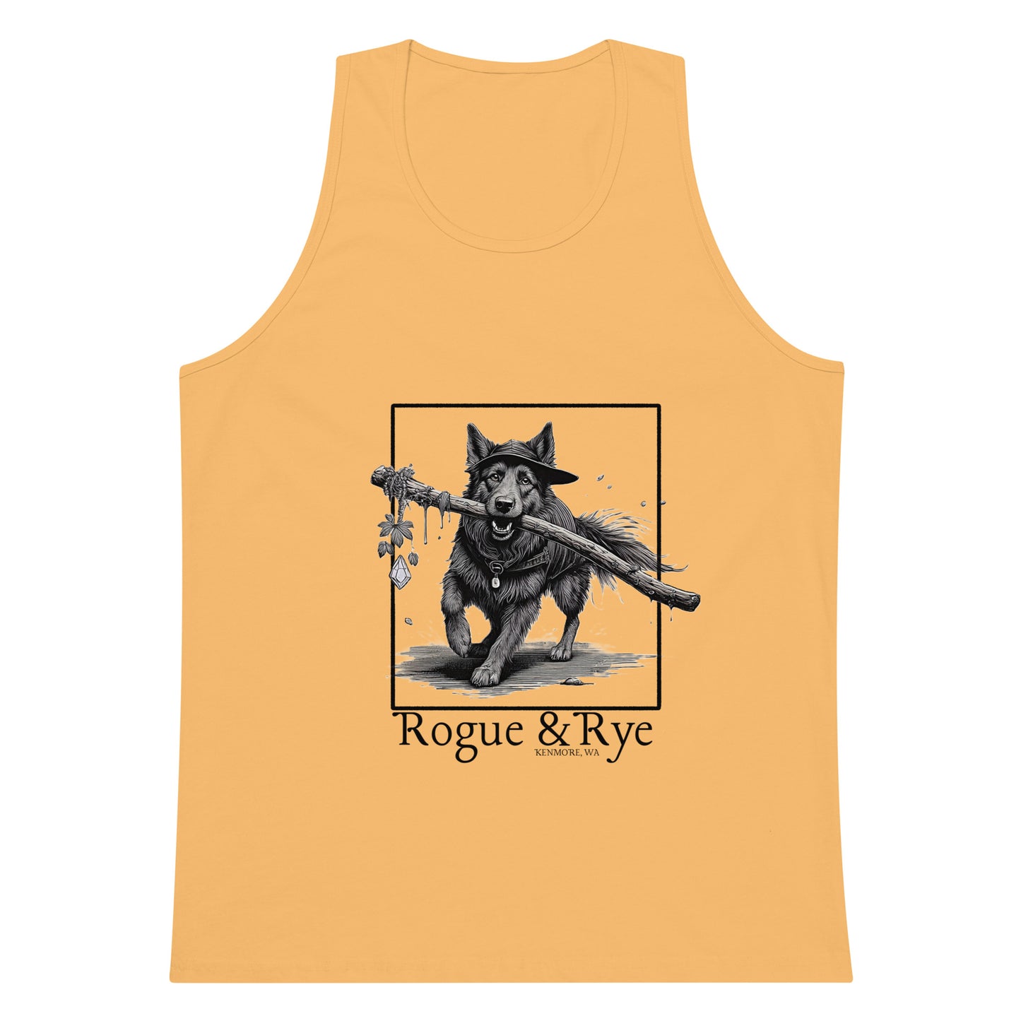 druid tank top, nature inspired tank, rogue and rye druid tank, unisex light color tank, breathable fantasy tank, rpg character tank top, organic cotton adventure wear, trail ready tank top, soft relaxed fit tank, premium gamer apparel, wilderness style tank, light print fantasy shirt
