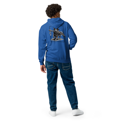 druid zip hoodie, fantasy zip-up sweatshirt, D&D druid hoodie, RPG inspired clothing, unisex zip hoodie, fleece gamer hoodie, Rogue & Rye apparel, nature-themed hoodie, comfy nerdy hoodie, zip hoodie for tabletop fans