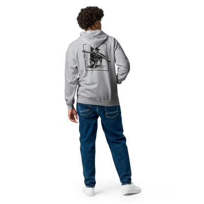 druid zip hoodie, fantasy zip-up sweatshirt, D&D druid hoodie, RPG inspired clothing, unisex zip hoodie, fleece gamer hoodie, Rogue & Rye apparel, nature-themed hoodie, comfy nerdy hoodie, zip hoodie for tabletop fans