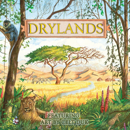Drylands board game, Great Green Wall game, desertification strategy game, Sahel Africa educational game, environmental board games, two-player abstract strategy game, Othello-style eco game, games about ecosystems, land management board game, Reversi-style game with nature theme