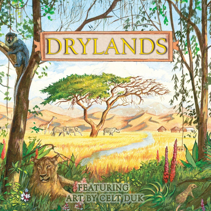 Drylands board game, Great Green Wall game, desertification strategy game, Sahel Africa educational game, environmental board games, two-player abstract strategy game, Othello-style eco game, games about ecosystems, land management board game, Reversi-style game with nature theme