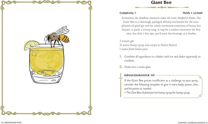 Düngeonmeister cocktail book, D&D themed drinks, RPG cocktail recipes, fantasy game night drinks, Dungeons & Dragons cocktails, potion-themed cocktails, Düngeonmeister by Jef Aldrich, 5e inspired cocktails, nerdy drink recipes, tabletop party ideas