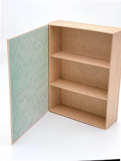 Ecologies card game organizer, faux book box card storage, vintage book game organizer, poker card storage box, ecological card game accessory, tuck box storage container, magnetic closure card holder, deck box for Ecologies games, antique map book box, card game collector case, stylish card deck organizer