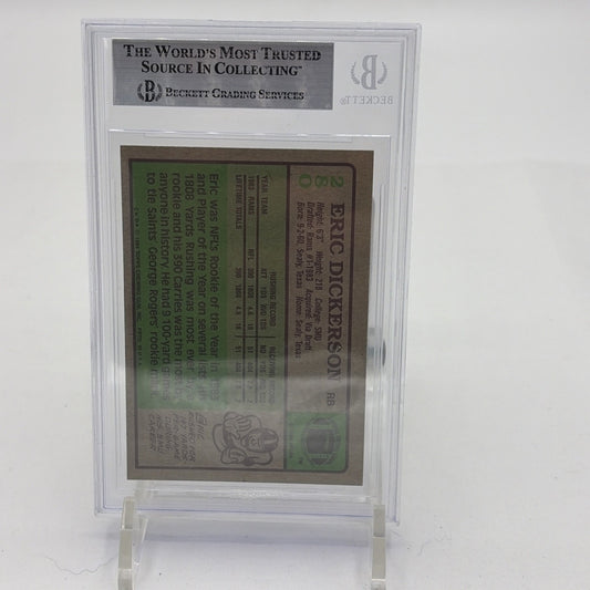 Eric Dickerson 1984 Topps Auto Autograph Rookie RC Rams #280 BGS Authentic