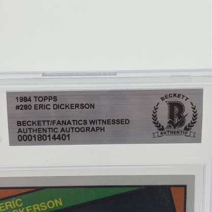Eric Dickerson 1984 Topps Auto Autograph Rookie RC Rams #280 BGS Authentic