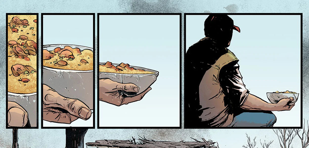 Feeding Dangerously graphic novel
Jose Andres World Central Kitchen book
Mike Mignola exclusive cover comic
TKO Studios limited edition comic
graphic nonfiction humanitarian book
Steve Orlando Alberto Ponticelli comic
collectible graphic novels preowned
World Central Kitchen illustrated book